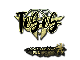 Adesivo | TeSeS (Dourado) | Antuérpia 2022