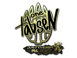 Sticker | tabseN (Gold) | Antwerp 2022