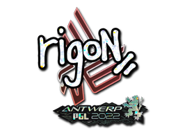 Sticker | rigoN (Glitter) | Antwerp 2022