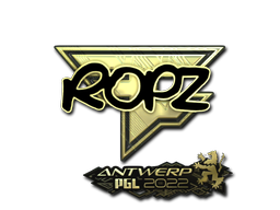 Sticker | ropz (Gold) | Antwerp 2022