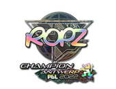 Sticker | ropz (Holo, Champion) | Antwerp 2022