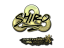 Sticker | sh1ro (Gold) | Antwerp 2022/20fx20