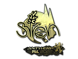 Sticker | S1ren (Gold) | Antwerp 2022