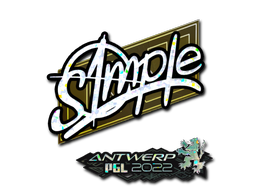 Sticker | s1mple (Glitter) | Antwerp 2022