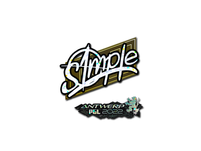 Sticker | s1mple (Glitter) | Antwerp 2022