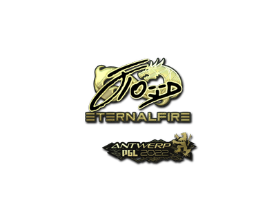 Sticker | xfl0ud (Gold) | Antwerp 2022