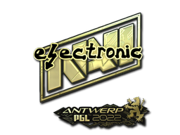 Sticker | electronic (Gold) | Antwerp 2022