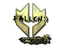Adesivo | FalleN (Dourado) | Antuérpia 2022