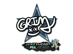 Sticker | Grim (Glitter) | Antwerp 2022