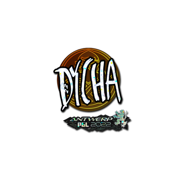 Sticker | dycha (Glitter) | Antwerp 2022