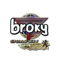 Sticker | broky (Glitter, Champion) | Antwerp 2022 | Mannco.store