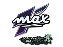 Sticker | max (Glitter) | Antwerp 2022