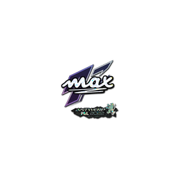 Sticker | max (Glitter) | Antwerp 2022