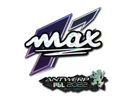 Sticker | max (Glitter) | Antwerp 2022