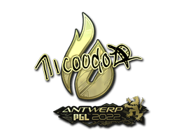 Sticker | nicoodoz (Gold) | Antwerp 2022