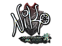 Sticker | NiKo (Glitter) | Antwerp 2022/20fx20