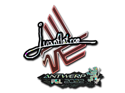 Sticker | juanflatroo (Glitter) | Antwerp 2022