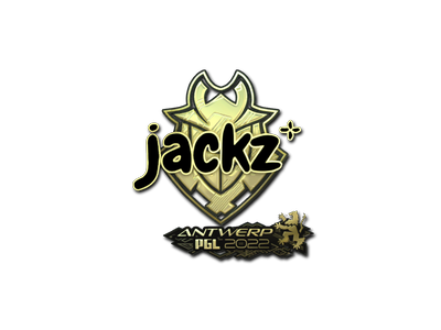 Наклейка | JaCkz (золотая) | Антверпен-2022