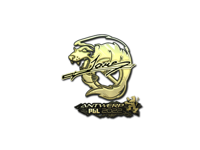 Autocolante | Jame (Gold) | Antuérpia 2022