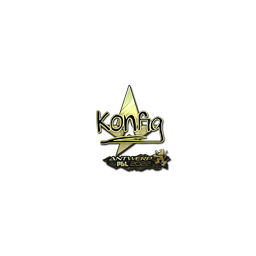 Sticker | k0nfig (Gold) | Antwerp 2022