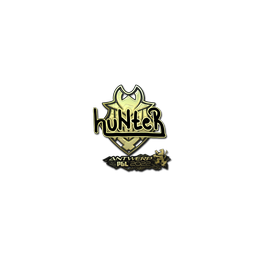 Sticker | huNter (Gold) | Antwerp 2022