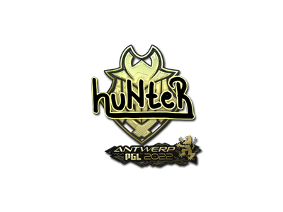 Autocolante | huNter (Gold) | Antuérpia 2022