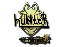 Sticker | huNter (Gold) | Antwerp 2022