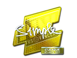 Sticker | s1mple (Foil) | Atlanta 2017