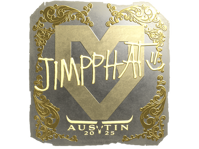 Pegatina | Jimpphat (dorada) | Austin 2025