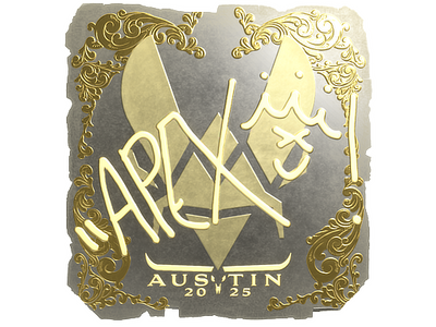 Sticker | apEX (Gold) | Austin 2025