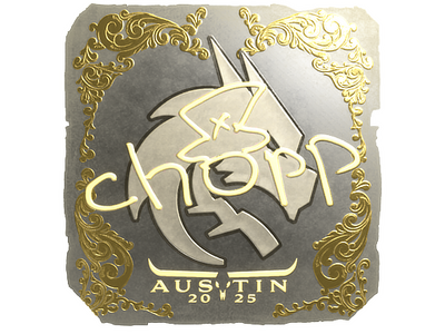 Sticker | chopper (Gold) | Austin 2025