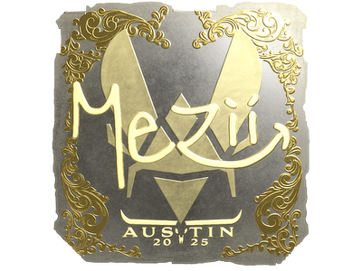 Sticker | mezii (Gold) | Austin 2025