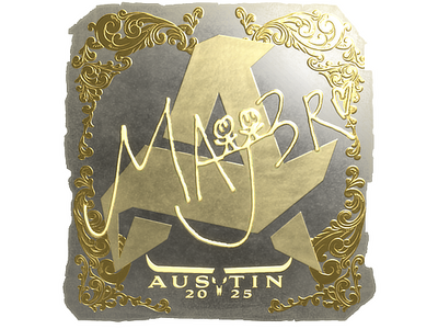 Aufkleber | MAJ3R (Gold) | Austin 2025