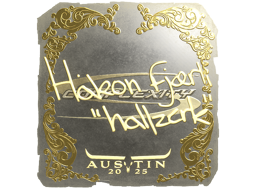 Sticker | hallzerk (Gold) | Austin 2025