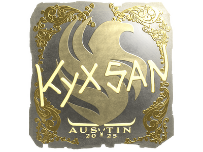 Sticker | kyxsan (Gold) | Austin 2025