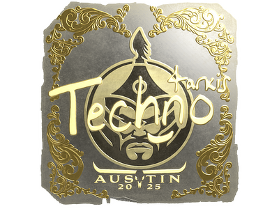 Sticker | Techno4K (Gold) | Austin 2025