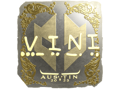 Sticker | VINI (Gold) | Austin 2025