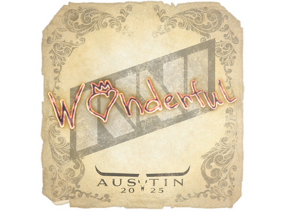 Sticker | w0nderful | Austin 2025