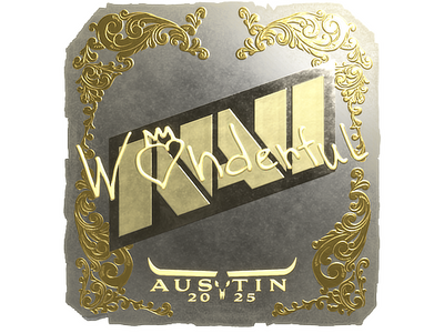 Sticker | w0nderful (Gold) | Austin 2025