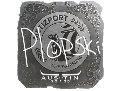 Sticker | Plopski (Foil) | Austin 2025