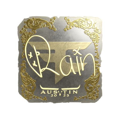 Adesivo | rain (Dourado) | Austin 2025