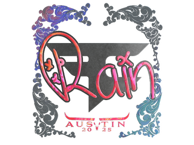 Sticker | rain (Holo) | Austin 2025