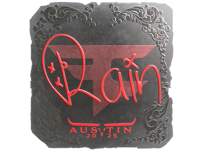 Sticker | rain (Foil) | Austin 2025