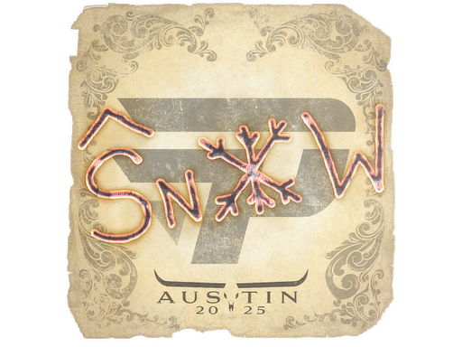 Sticker | snow | Austin 2025