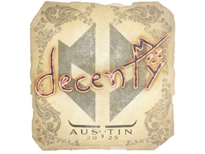 Sticker | decenty | Austin 2025