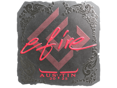 Sticker | efire (Foil) | Austin 2025