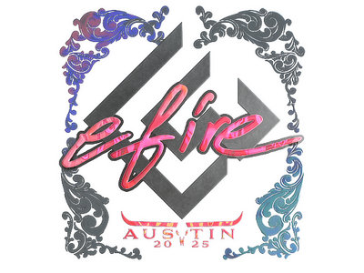 Sticker | efire (Holo) | Austin 2025
