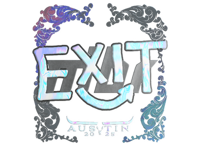 Sticker | exit (Holo) | Austin 2025