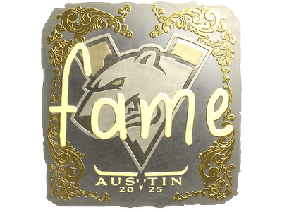 Sticker | fame (Gold) | Austin 2025
