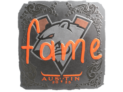 Sticker | fame (Foil) | Austin 2025